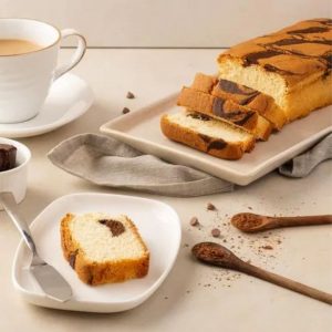 Marble tea cake