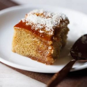 Honey jam tea cake