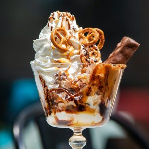 Peanut butter ice-cream