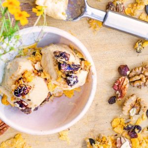 Walnut ice-cream